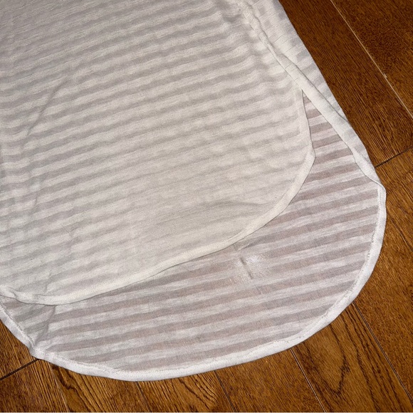 Long striped mesh tee - Picture 2 of 5